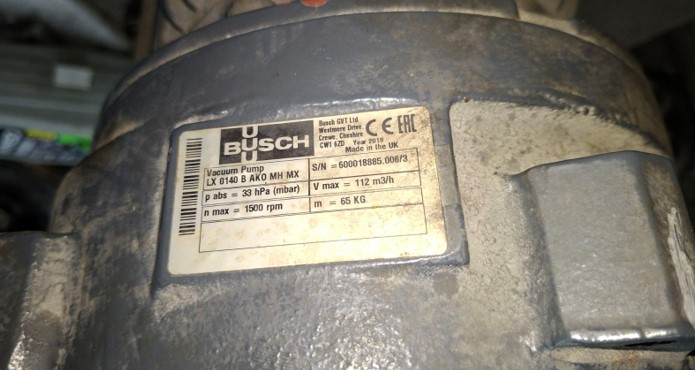 Replacement of the mechanical seal on the Busch LX 0140 B AKO MH MX vacuum pump