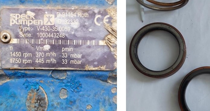 Remplacement de la garniture mécanique des pompes Speck de la série V
