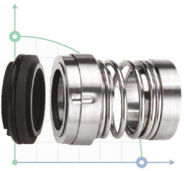 Sello mecánico R-JB103 95, SIC/CAR, VITON, 304, T5С