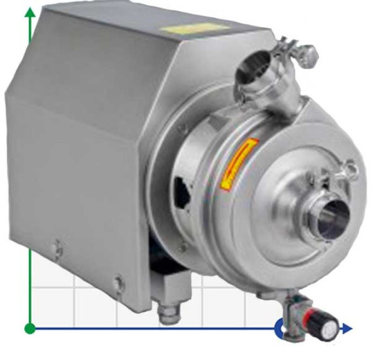 SCP-L, 30T, 24M, AISI 304, 5,5 kW ABB Motor, 380V higieniczna pompa odśrodkowa