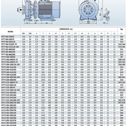 Monoblock pump for brake fluids BST4 150-315/75, 1500