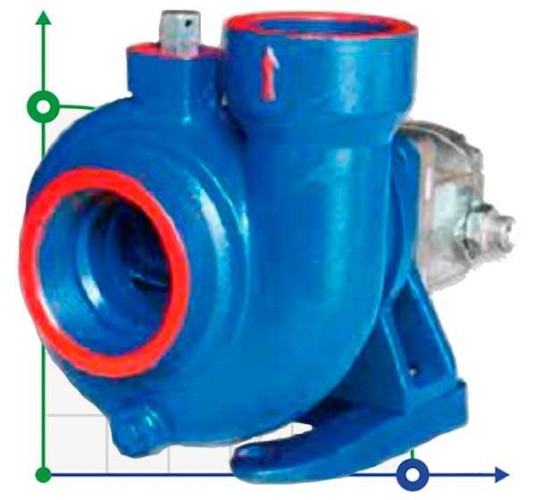 Pumpe mit hydraulischem Antrieb HYDRO-3 für die Organisation von Trinkwasser, Feuerlöschen