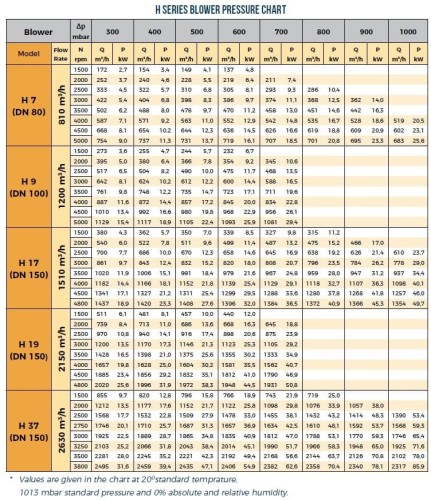 Воздуходувка RUUT BLOWER H 19 (DN 150), 2150m3/h