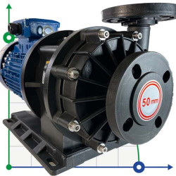 Насос для химии MP-HX-555 GFRPP, 500L/min, 35m, 380V, ABLE Motor с магнитной муфтой