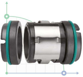 Sello mecánico R-M74D 24, TC/TC, EPDM, 304, G9
