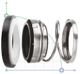Mechanical seal R-560A 35, SIC/SIC, VITON, 304