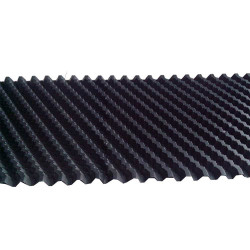 Wellblech-bewässerer, Offset fluted fills