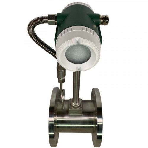 DN125 Przepływomierz wirowy ze stali nierdzewnej KLUGB DN125/PN16 RF kołnierz DIN, do pary 0.75-11 t/h <1,6 MPa, <250°C, 4-20mA, ExdIIBT6