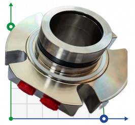 Cartridge seal R-BED 33, SIC/SIC/CAR/SIC/VITON, M/316