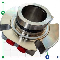 Uszczelnienie kompaktowe R-BED 33, SIC/SIC/CAR/SIC/VITON, M/316