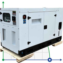 Generador diesel industrial KDE-25000 con ATS, motor Ricardo 25kVA, 20kW, 380V/50HZ tipo cerrado