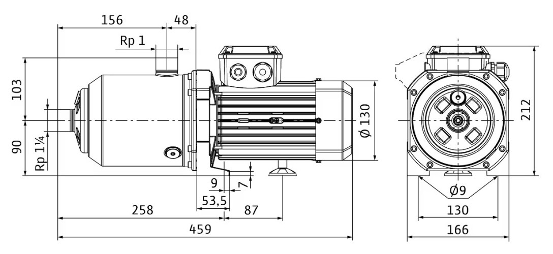 MEDANA CH1-L.604-1/E/E/10T Pompe multicellulaire WILO pour alimentation en eau