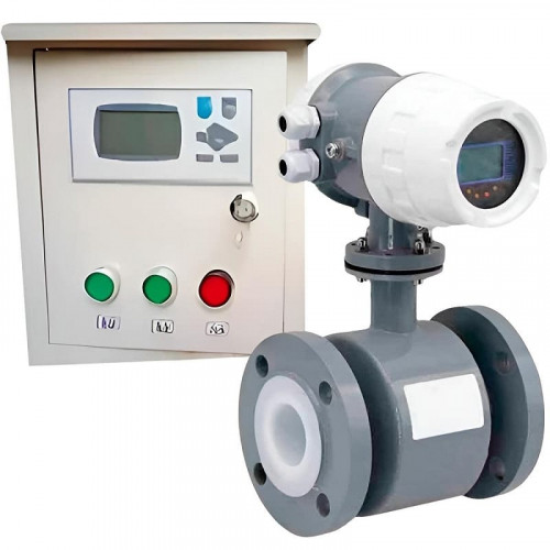 DN20 Débitmètre électromagnétique KLD PN16 (hydroxyde de potassium KOH-50%, ammoniac 25% liquide), 0.11-11 m3/h, 4-20mA+HART avec un contrôleur