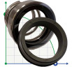Одинарное торцевое уплотнение R-BT-RN 43, SS/CAR, VITON, 304, T8RN