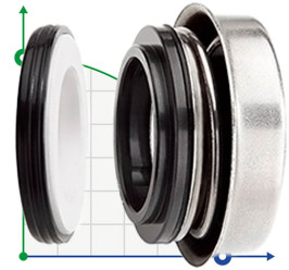 Sello de aceite de la bomba de motor R-6B 3/4, SIC/SIC, NBR, 304