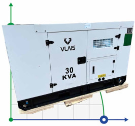 Przemysłowy generator diesla KDE-3000 z ATS, silnik Ricardo 30kVA, 24kW, 380V/50HZ typ zamknięty