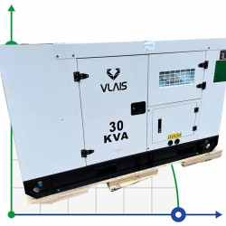 Generador diesel industrial KDE-3000 con ATS, motor Ricardo 30kVA, 24kW, 380V/50HZ tipo cerrado