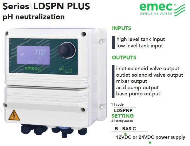EMEC LDSPN PLUS controller pH neutralization system