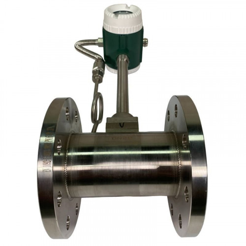 DN80 Przepływomierz wirowy ze stali nierdzewnej KLUGB DN80/PN16 RF kołnierz DIN, do pary 0.325-5 t/h <1,6 MPa, <250°C, 4-20mA, ExdIIBT66
