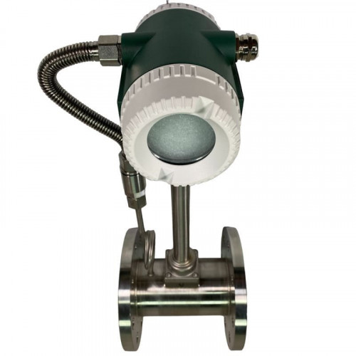 DN80 Przepływomierz wirowy ze stali nierdzewnej KLUGB DN80/PN16 RF kołnierz DIN, do pary 0.325-5 t/h <1,6 MPa, <250°C, 4-20mA, ExdIIBT66