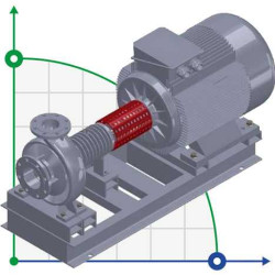 Bomba de aceite térmico BTS 100-250 (con motor eléctrico 75kW)