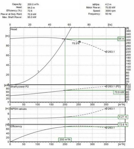 Pompe à huile thermique BTS 100-250 (avec moteur électrique 75kW)