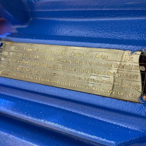 Pompe à huile thermique verticale LQLRY50-50-210/2-CEX, 12,5 m3/h, 50 m, 5,5 kW, 2900 rpm, Ex