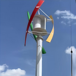 Aerogenerador vertical tipo X RX-XV7000 de 7 kW