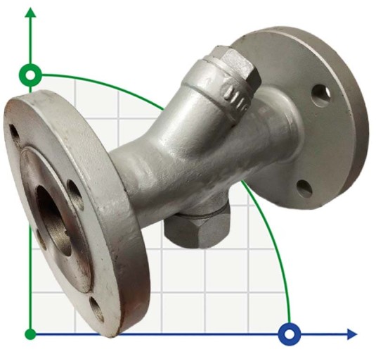 DN40 Purgador de condensados termodinámico con brida PN16/1.0619