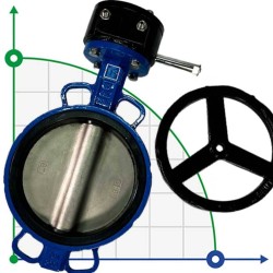 PN16 DN200 Butterfly valve, cast iron body, AISI 304 disc, Seat EPDM