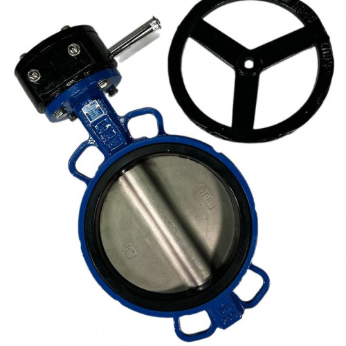 PN16 DN200 Засувка Батерфляй, чавунний корпус, диск AISI 304, Seat EPDM