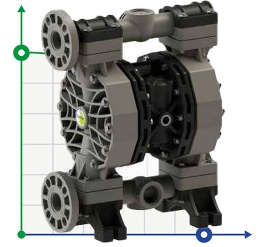 PHOENIX P400 PP SANTOPRENE ATEX пневматический мембранный насос