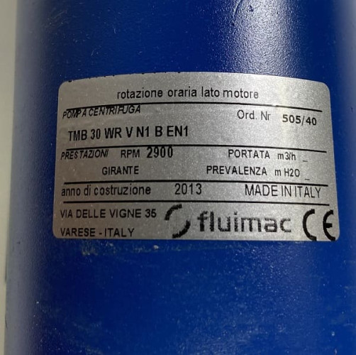 Kreiselpumpe FLUIMAC FMB-30-WR-V-N1-B-N mit Magnetkupplung (Argal TMB 30)