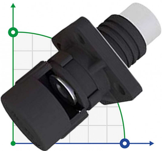 CN08-LSP200A-03-LM, 200A, 1500V CC tipo tuerca de conector de perno, negro