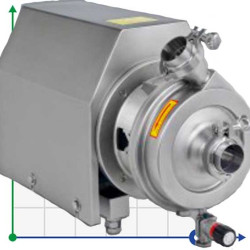 SCP-L, 20T, 24M, AISI 316L, 4 kW ABB Motor, 380V Sanitary centrifugal pump