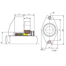 Uszczelka kasetowa R–Convertor 32, SIC/SIC, VITON, 304