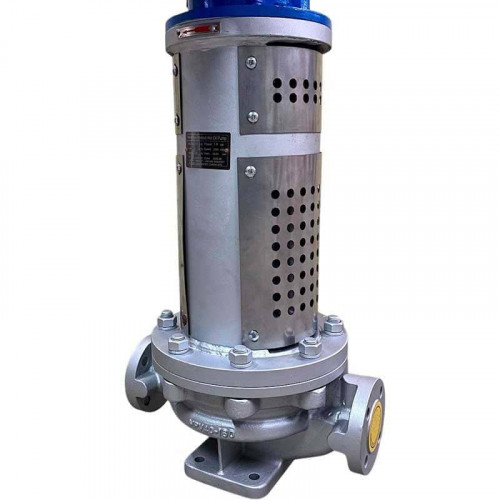 Pompe verticale à huile chaude 350°C LQLRY65-65-210/2-CEX, 25 m3/h, 50 m, 7.5 kW, 2900 rpm, Ex