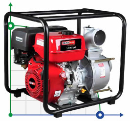 6,5 Liter-Benzinmotorpumpe. von.