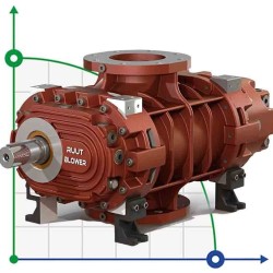Blower RUUT BLOWER H 67 (DN 250), 5760m3/h