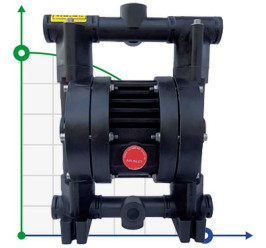 RUBY 020V-P-TVT-T насос пневматический мембранный