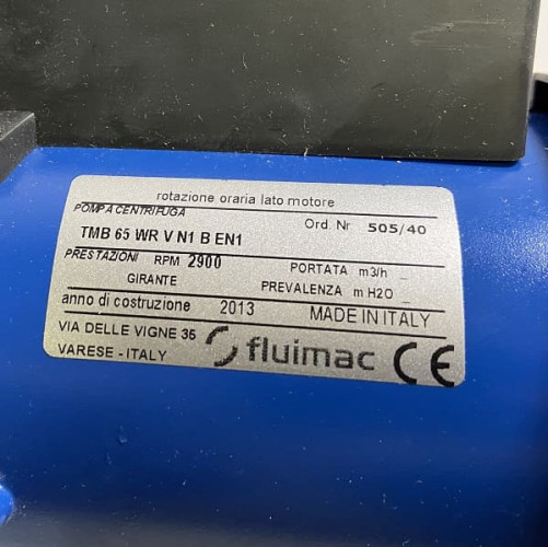 Kreiselpumpe FLUIMAC FMB-65-WR-V-N1-B-N mit Magnetkupplung (Argal TMB 65)