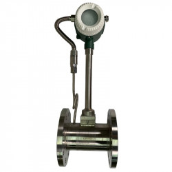 DN80 Medidor de caudal de vórtice de acero inoxidable KLUGB PN16 RF brida DIN, para vapor 0.18-5.5 t/h <1,6 МПа, 120-145°C, 4-20mA, ExdIIBT6