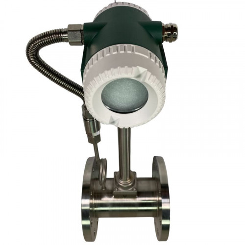 DN80 Edelstahl-Wirbel-Durchflussmesser KLUGB PN16 RF DIN-Flansch, für Dampf 0.18-5.5 t/h <1,6 МПа, 120-145°C, 4-20mA, ExdIIBT6