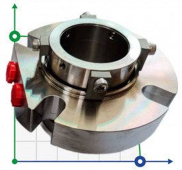 Cartridge seal R-BED 43, SIC/SIC/CAR/SIC/VITON, M/316