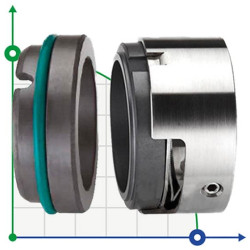 Sello mecánico R-M7N 50, CAR/SIC, VITON, 304, G9