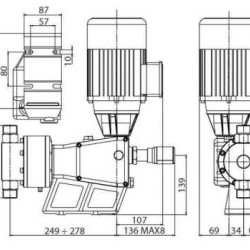 Плунжерный насос-дозатор PDM-P AA 251/9 400/3/50 0,37