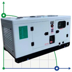 Generador diesel industrial VLAIS KDE-60000 con ATS, motor Ricardo 62.5kVA, 50kW, 380V/50HZ tipo cerrado