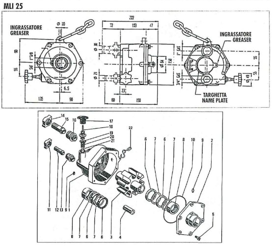 Rollenpumpe MLI 25 von Traktorzapfwelle (VVP) zur Einführung von KAS