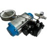 PN6 DN200 Засувка Батерфляй, корпус і диск AISI 304, PTFE з пневмоприводом Ex подвійної дії, позиціонер 4-20MA