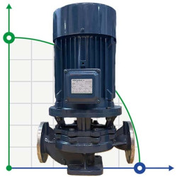 BGLH 100-160(I), 55, (160/32), 22kW, 2880 pompa in-line ze stali nierdzewnej do malowania z uszczelnieniem tandemowym